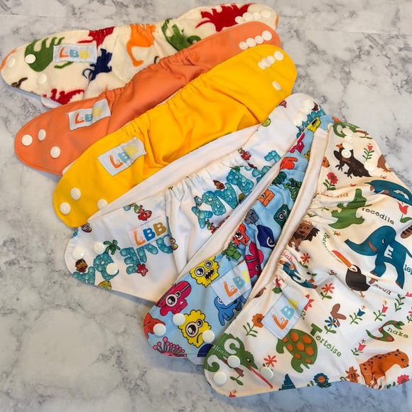 LLB 6 Cloth Diapers - Picture 1 of 5